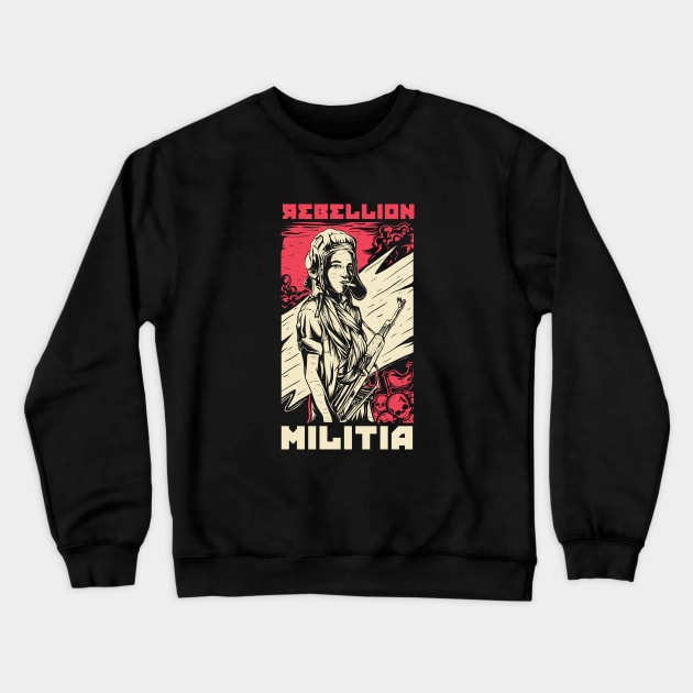 Rebellion Militia Crewneck Sweatshirt by Dandy18